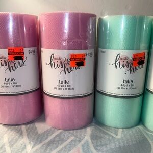 Studio His & Hers Pink Tulle Roll